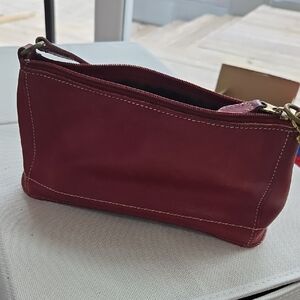 Coach Red Leather Wristlet